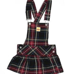 Plaid Gwen Stefani inspired overall skirt Harajuku